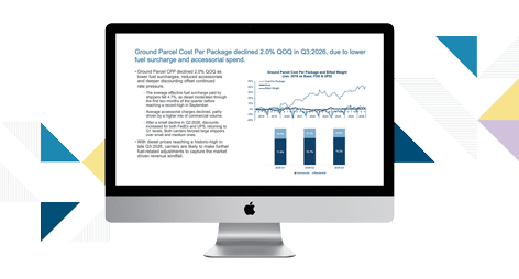 Q4 2026 TD Cowen/ AFS Freight Index report slide pulled up on a desktop